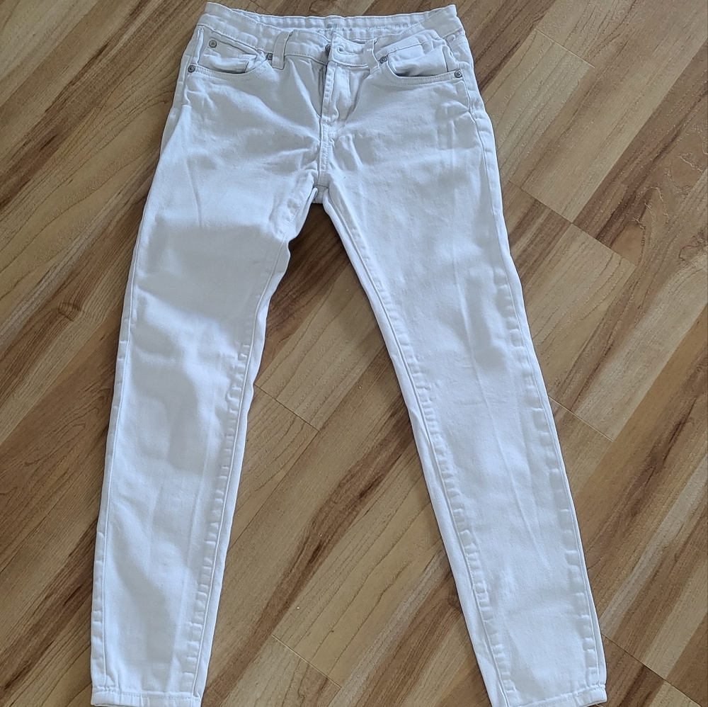 Skinny fit 5-pocket white jeans